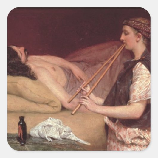 Sticker Carré Alma-Tadema | La Siesta, 1868 (Devant)