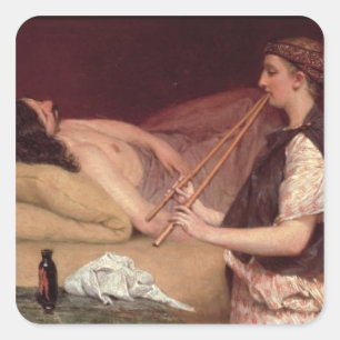 Sticker Carré Alma-Tadema la sièste, 1868