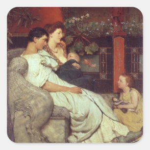 Sticker Carré Alma-Tadema   Une famille romaine, 1867