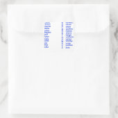 Sticker Carré Alphabet international (Sac)