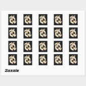 Sticker Carré Alphabet Q (Feuille)