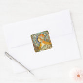 Sticker Carré Alphonse Mucha Art Nouveau Zodiac (Enveloppe)