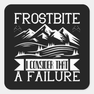 Sticker Carré Alpinisme - Frostbite