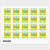 Sticker Carré Alto Clarinet (Feuille)