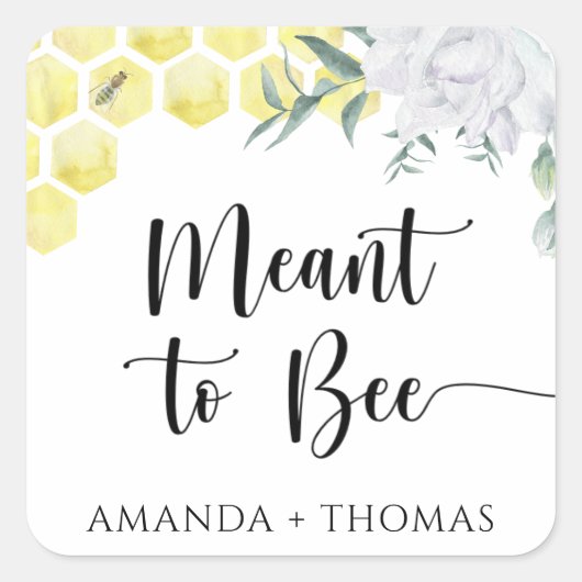 Sticker Carré Alvéoles - Destinés à être (Devant)