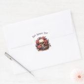 Sticker Carré Amant de Romance Sombre (Enveloppe)