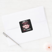 Sticker Carré Amateurs Axolotl Animaux Douces Pour Filles Roses (Enveloppe)
