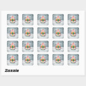 Sticker Carré Âme de Noël (Feuille)