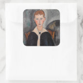 Sticker Carré Amedeo Modigliani - Garçon en Sailor (Sac)