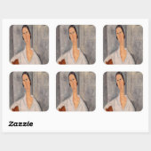 Sticker Carré Amedeo Modigliani - Madame Hanka Zborowska Leaning (Feuille)
