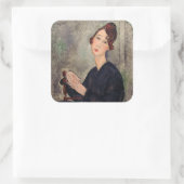 Sticker Carré Amedeo Modigliani - Portrait de Dedie Hayden (Sac)