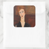 Sticker Carré Amedeo Modigliani - Portrait d'une femme (Sac)