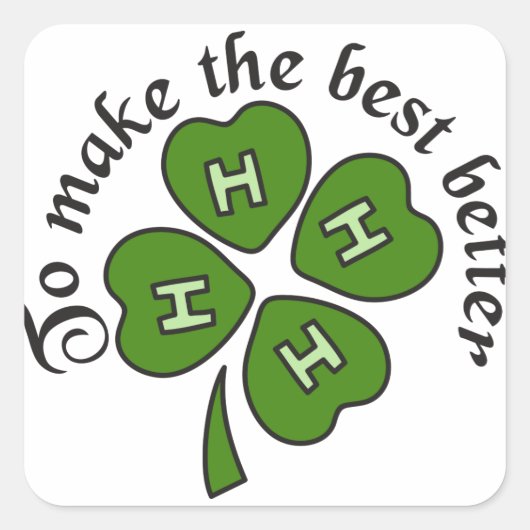 Sticker Carré Améliorez (Devant)