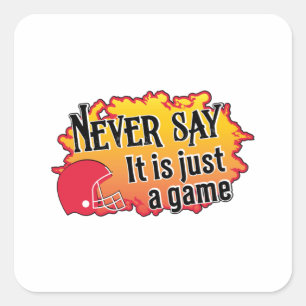Sticker Carré American Football Player Sports Team Game USA Cade