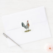 Sticker Carré American Game Hen Silver Blue (Enveloppe)