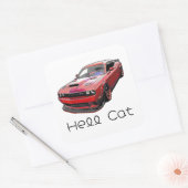 Sticker Carré American Muscle car (Enveloppe)