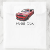 Sticker Carré American Muscle car (Sac)