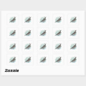 Sticker Carré American Paddlefish (Feuille)