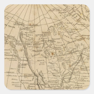 Sticker Carré Amérique du Nord 15