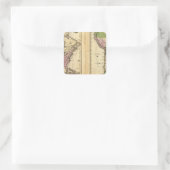 Sticker Carré Amérique du Nord et du Sud (Sac)