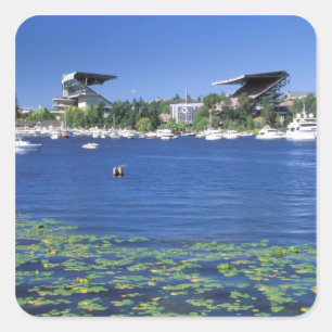 Sticker Carré Amérique du Nord, États-Unis, État de Washington, 