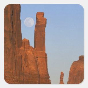 Sticker Carré Amérique du Nord, États-Unis, Utah, Monument Valle