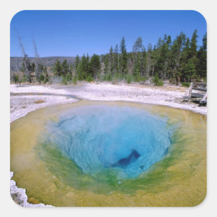 Sticker Carré Amérique du Nord, États-Unis, Wyoming, Yellowsto