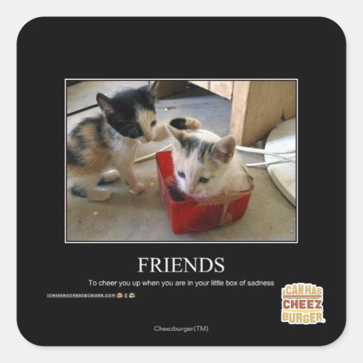 Sticker Carré Amis (Devant)