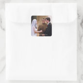 Sticker Carré AMIS™ | Joey Marries Monica & Chandler (Sac)