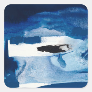 Sticker Carré Amore bleu II