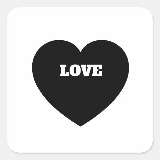 Sticker Carré Amour (Devant)