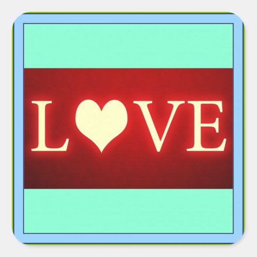 Sticker Carré Amour (Devant)