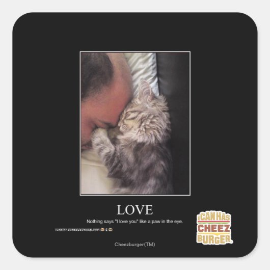 Sticker Carré Amour (Devant)