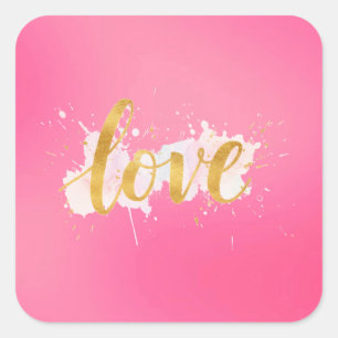 Sticker Carré Amour