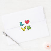 Sticker Carré Amour (Enveloppe)