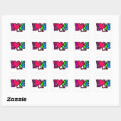 Sticker Carré Amour (Feuille)