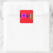 Sticker Carré Amour (Sac)