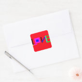 Sticker Carré Amour (Enveloppe)