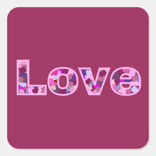 Sticker Carré Amour (Devant)