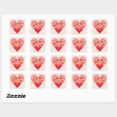 Sticker Carré amour (Feuille)