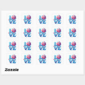 STICKER CARRÉ AMOUR (Feuille)