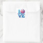 STICKER CARRÉ AMOUR (Sac)