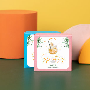 Sticker Carré Amour au premier Spritz Réception de mariage aquar