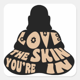 Sticker Carré Amour Bouddha