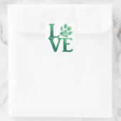 Sticker Carré Amour Classique Vert (Sac)