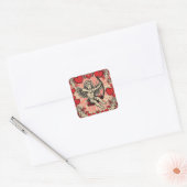 Sticker Carré Amour cupide vintage (Enveloppe)