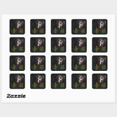 Sticker Carré Amour de Gobelin (Feuille)