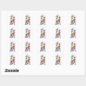 Sticker Carré amour de queue (Feuille)