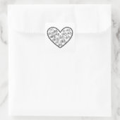 Sticker Carré Amour de vélo (Sac)