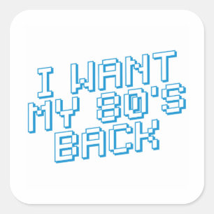 Sticker Carré Amour des années 80